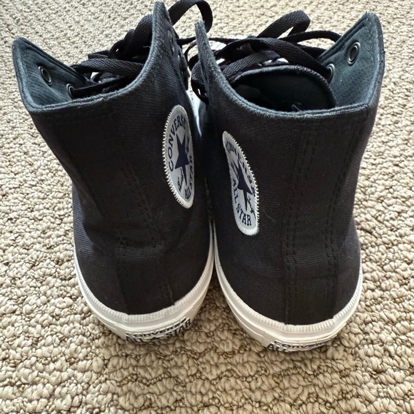 Converse Black and White High-Top Sneakers - with Lunarlon - Women - Picture 3 of 6